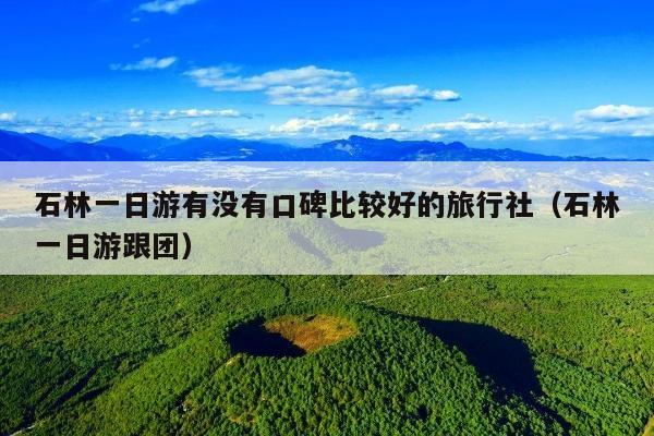 石林一日游有没有口碑比较好的旅行社（石林一日游跟团）