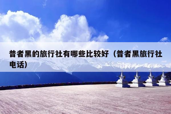 普者黑的旅行社有哪些比较好（普者黑旅行社电话）