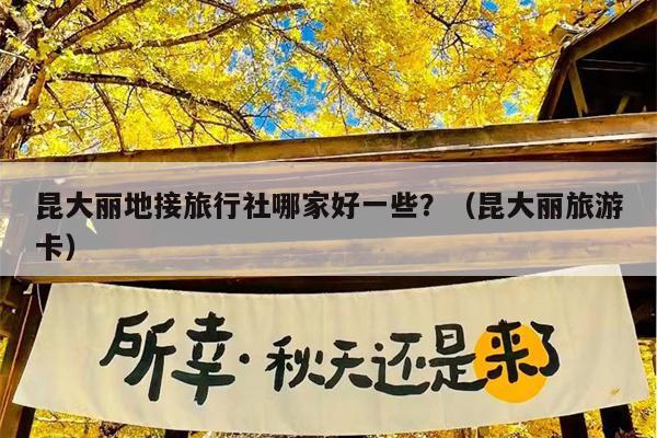 昆大丽地接旅行社哪家好一些？（昆大丽旅游卡）
