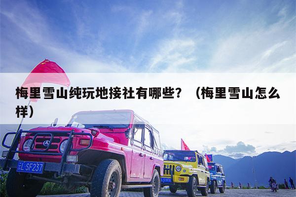 梅里雪山纯玩地接社有哪些？（梅里雪山怎么样）