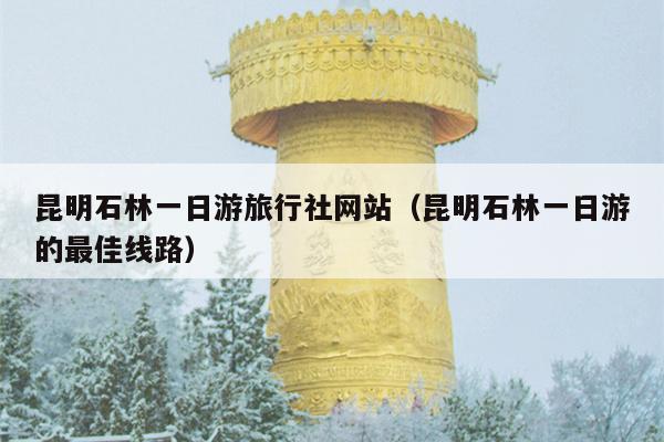 昆明石林一日游旅行社网站（昆明石林一日游的最佳线路）