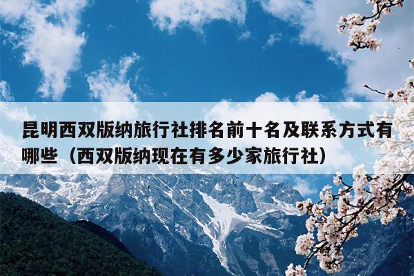 昆明西双版纳旅行社排名前十名及联系方式有哪些（西双版纳现在有多少家旅行社）