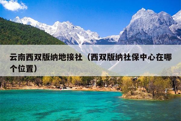 云南西双版纳地接社（西双版纳社保中心在哪个位置）