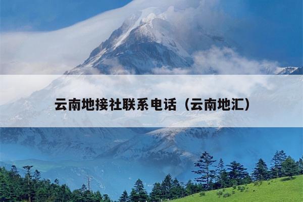 云南地接社联系电话（云南地汇）