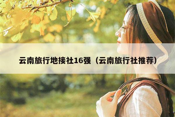 云南旅行地接社16强(云南旅行社推荐)