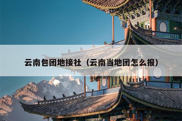 云南包团地接社（云南当地团怎么报）