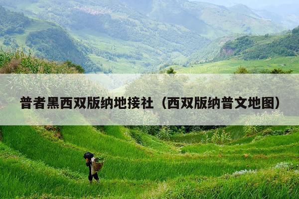 普者黑西双版纳地接社（西双版纳普文地图）