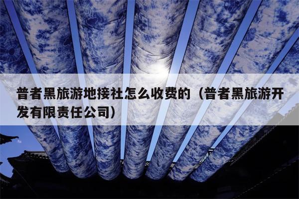 普者黑旅游地接社怎么收费的（普者黑旅游开发有限责任公司）
