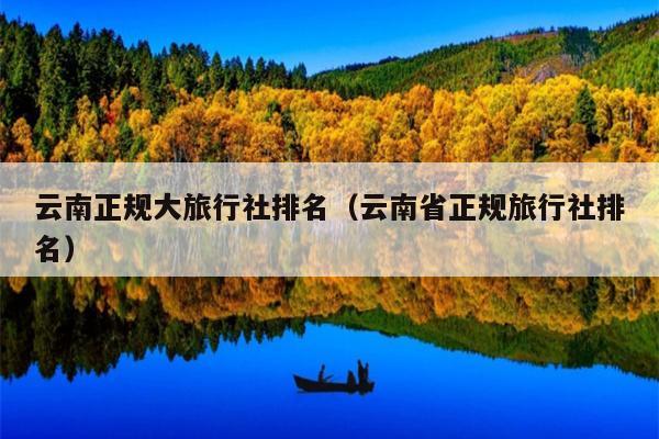 云南正规大旅行社排名(云南省正规旅行社排名)