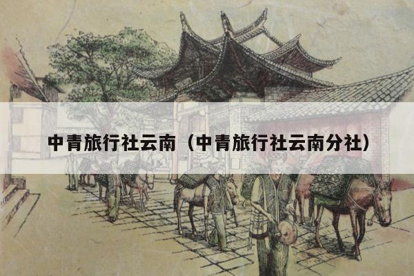 中青旅行社云南(中青旅行社云南分社)