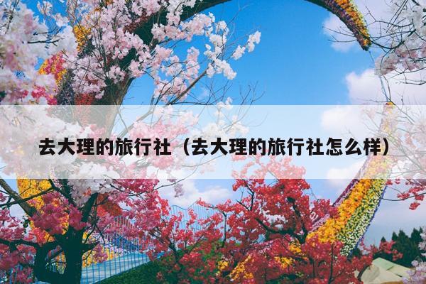 去大理的旅行社（去大理的旅行社怎么样）