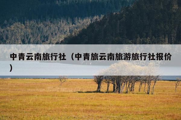 中青云南旅行社（中青旅云南旅游旅行社报价）