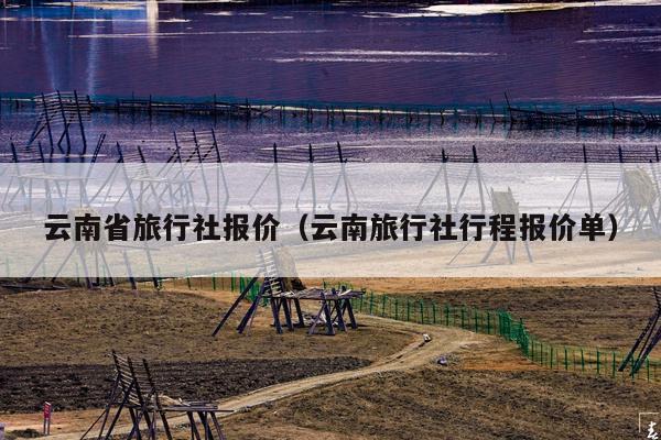 云南省旅行社报价（云南旅行社行程报价单）
