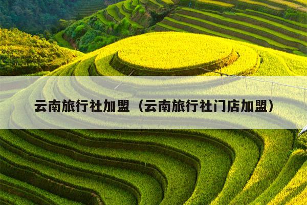 云南旅行社加盟（云南旅行社门店加盟）