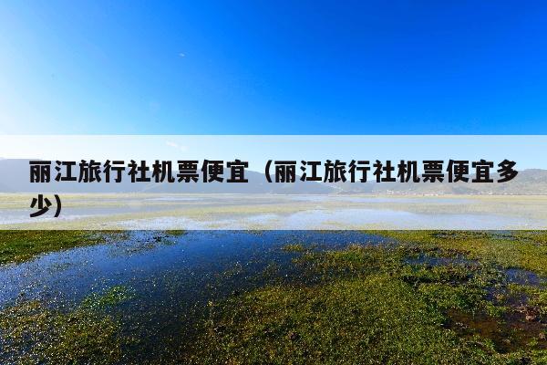 丽江旅行社机票便宜（丽江旅行社机票便宜多少）