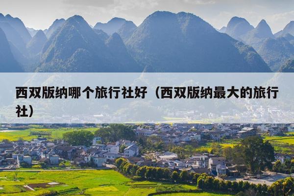 西双版纳哪个旅行社好（西双版纳最大的旅行社）