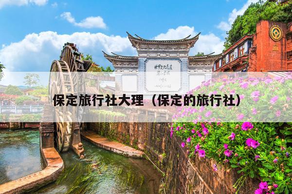 保定旅行社大理（保定的旅行社）