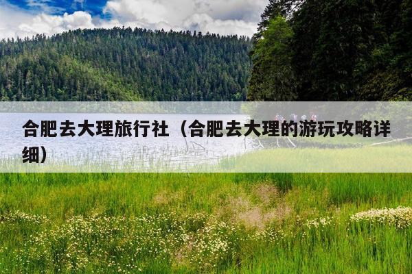 合肥去大理旅行社（合肥去大理的游玩攻略详细）